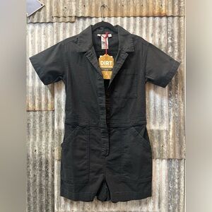 TOPO Designs Women’s Dirt Collection Romper Black NWT Organic Cotton XS - XL